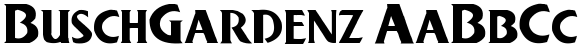 BuschGardenz Font