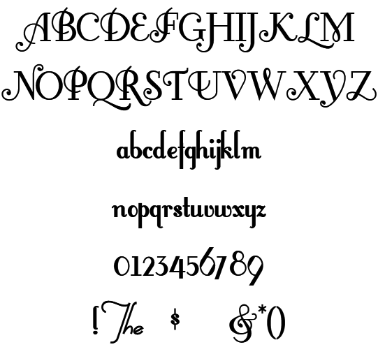 FontLeroyBrown Example