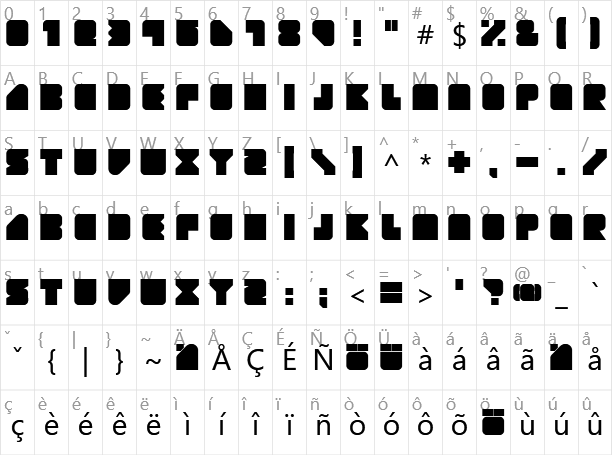 Geist RND Character Map