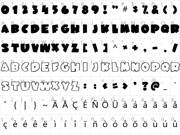 Junebug Character Map
