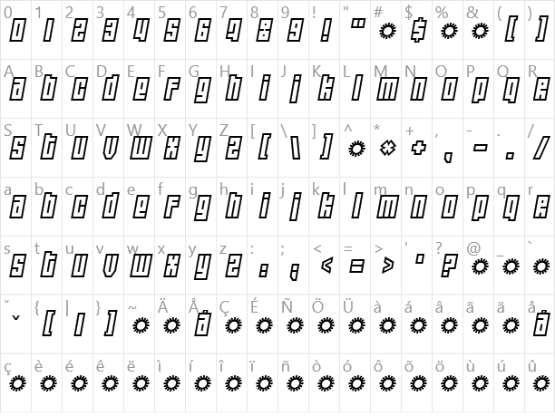 Wide Awake Character Map