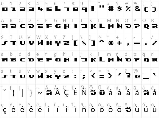 Frankieghost Character Map