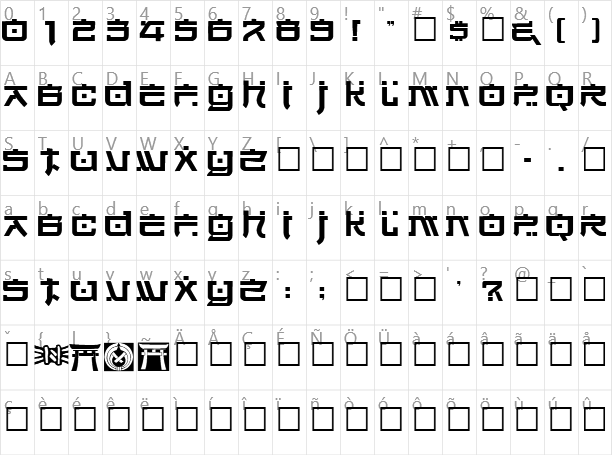 Hirosh Character Map