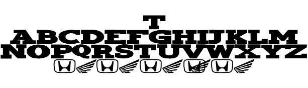 Hondafont Example