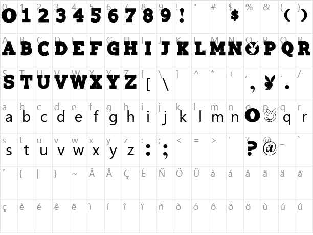 Playtoy Character Map
