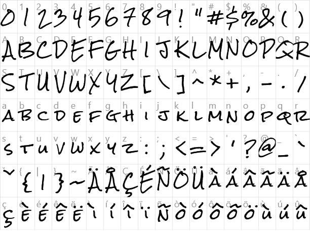 Rock Salt Character Map