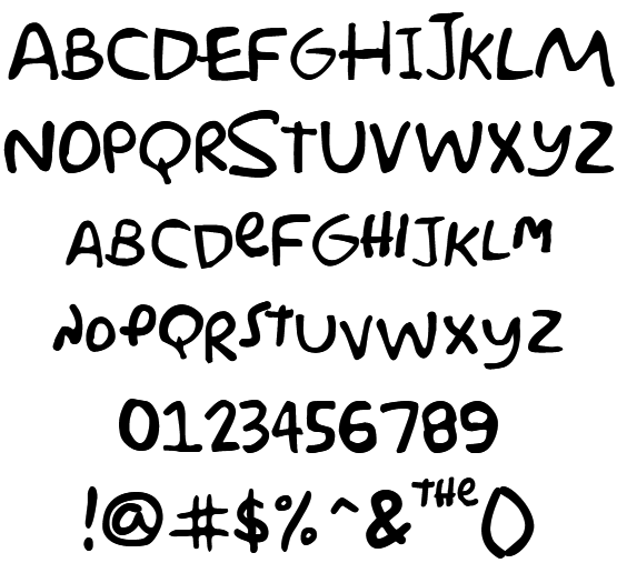 Simpsonfont Example