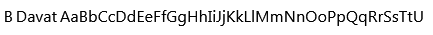 B Davat Font