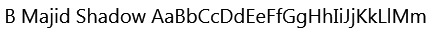B Majid Shadow Font