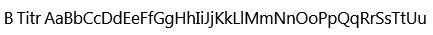 B Titr Font