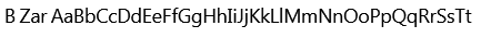 B Zar Font