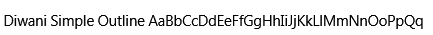 Diwani Simple Outline Font