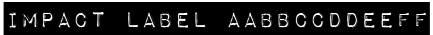 Impact Label Font