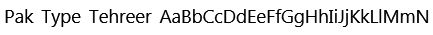 Pak Type Tehreer Font