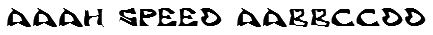 Aaah Speed Font