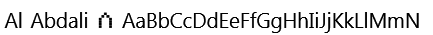 Al Abdali 8 Font