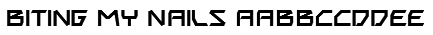 Biting My Nails Font
