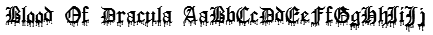 Blood Of Dracula Font