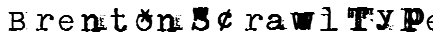 Brenton Scrawl Type Font