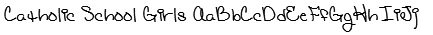 Catholic School Girls Font