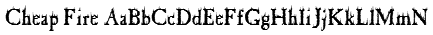 Cheap Fire Font