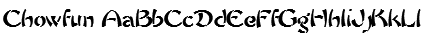 Chowfun Font