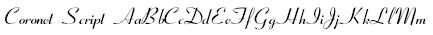 Coronet Script Font