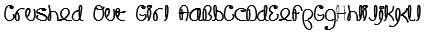 Crushed Out Girl Font