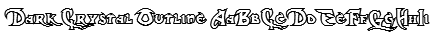 Dark Crystal Outline Font