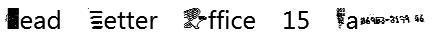 Dead Letter Office 15 Font