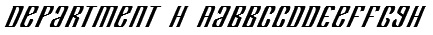 Department H Font