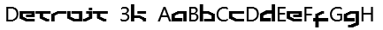 Detroit 3k Font