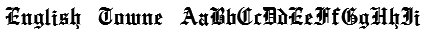 English Towne Font