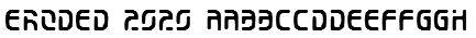 Eroded 2020 Font