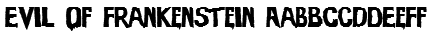 Evil Of Frankenstein Font