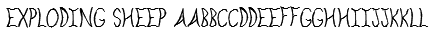 Exploding Sheep Font