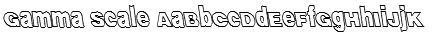 Gamma Scale Font
