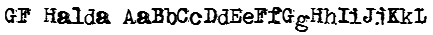 GF Halda Font