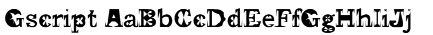 Gscript Font