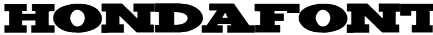 Hondafont Font