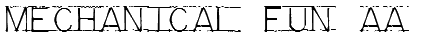 Mechanical Fun Font