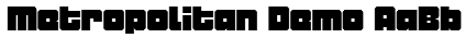Metropolitan Demo Font