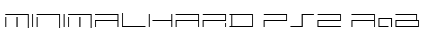 MINIMALHARD PS2 Font