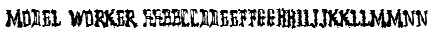 Model Worker Font