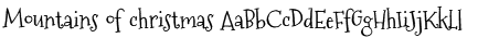Mountains of Christmas Font