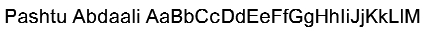 Pashtu Abdaali Font