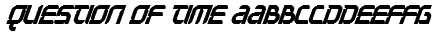 Question of time Font