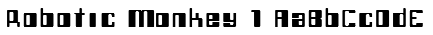 Robotic Monkey 1 Font