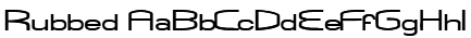 Rubbed Font