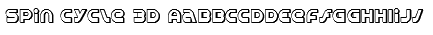 Spin Cycle 3D Font